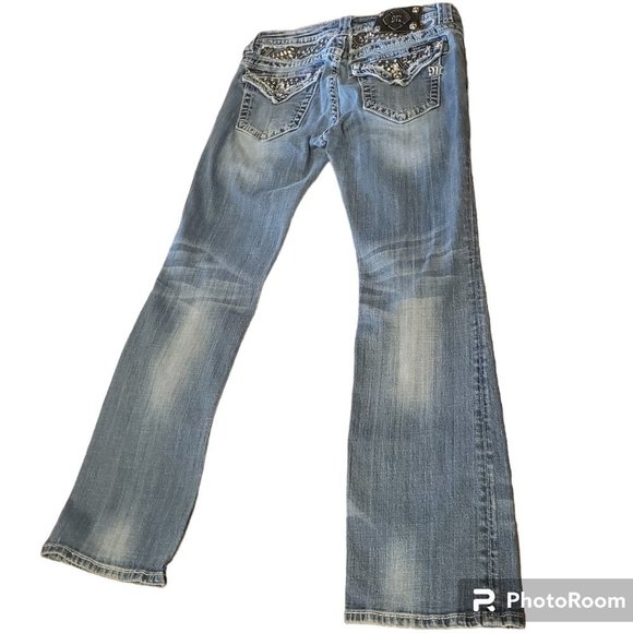 Miss Me Bootcut JP 6063BV Light Blue Distressed Jeans (30) - Picture 2 of 8
